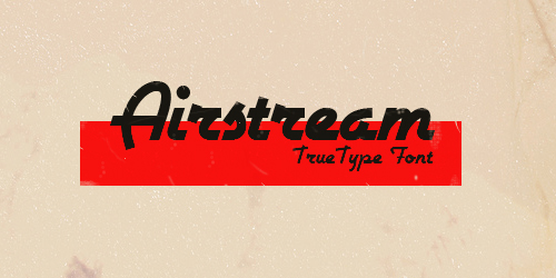 Airstream Free retro and vintage fonts