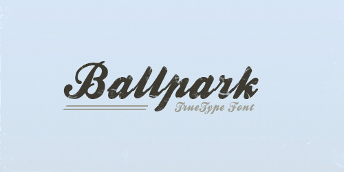 Ballpark Free retro and vintage fonts