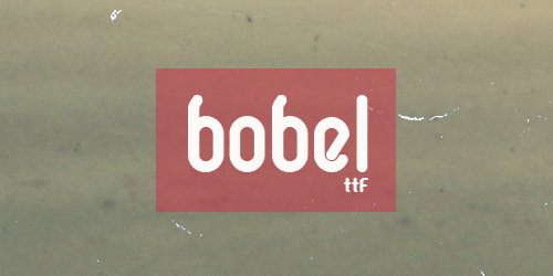 Bobel Free retro and vintage fonts