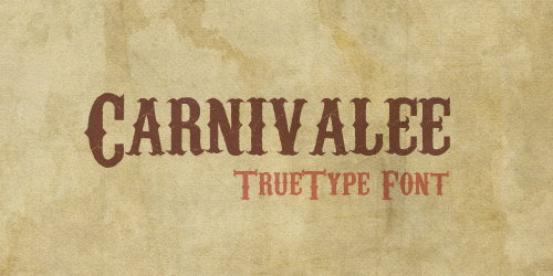 Carnivalee Free retro and vintage fonts