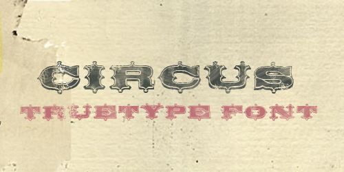 Circus Ornate Free retro and vintage fonts