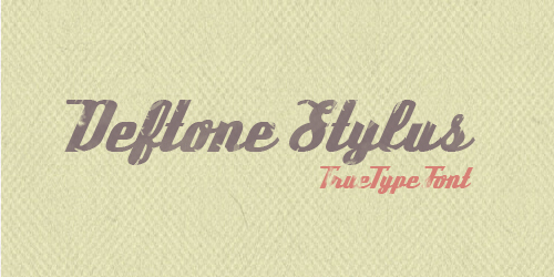 Deftone Stylus Free retro and vintage fonts