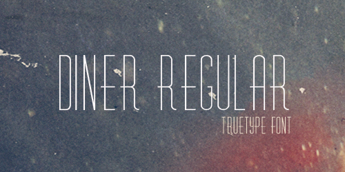 Diner Free retro and vintage fonts