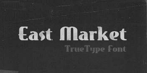 East Market Free retro and vintage fonts