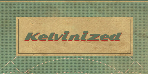 Kelvinized Free retro and vintage fonts
