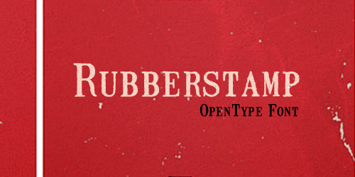 Mailart Rubberstamp Free retro and vintage fonts