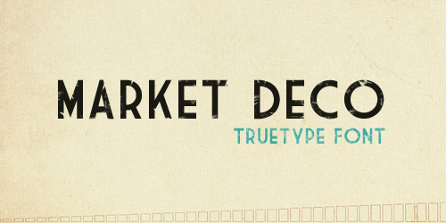 Market Deco Free retro and vintage fonts
