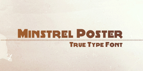 Minstrel Poster Free retro and vintage fonts