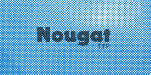 Nougat Free retro and vintage fonts