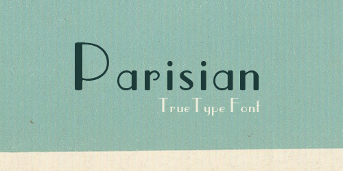 Parisian Free retro and vintage fonts