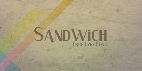 Sandwich Free retro and vintage fonts