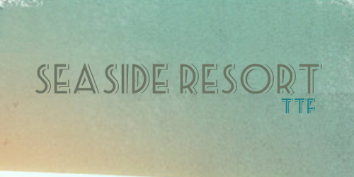 Seaside Resort Free retro and vintage fonts