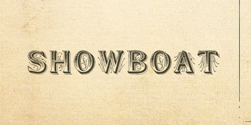 Showboat Free retro and vintage fonts