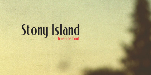 Stony Island Free retro and vintage fonts