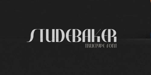 Studebaker Free retro and vintage fonts